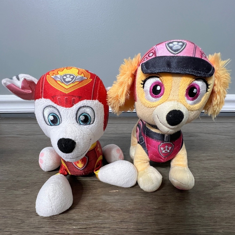 Paw Patrol Plush Skye & Marshall Stuffed Animals Kids‎ Toy Set 6 Inches